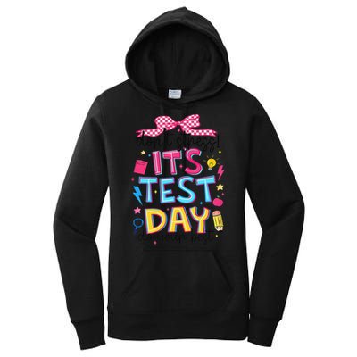 Dont Stress Pencil Coquette Bow Rock The Test Testing Day Women's Pullover Hoodie