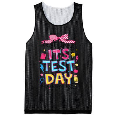 Dont Stress Pencil Coquette Bow Rock The Test Testing Day Mesh Reversible Basketball Jersey Tank