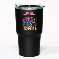 Dont Stress Pencil Coquette Bow Rock The Test Testing Day Tumbler