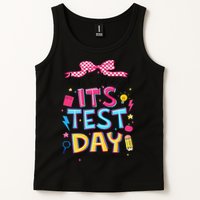 Dont Stress Pencil Coquette Bow Rock The Test Testing Day Tank Top