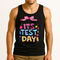 Dont Stress Pencil Coquette Bow Rock The Test Testing Day Tank Top