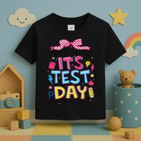 Dont Stress Pencil Coquette Bow Rock The Test Testing Day Toddler T-Shirt