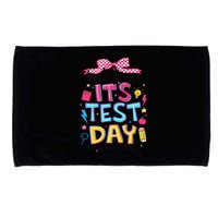 Dont Stress Pencil Coquette Bow Rock The Test Testing Day Microfiber Hand Towel