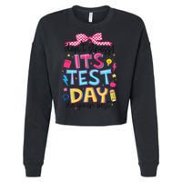 Dont Stress Pencil Coquette Bow Rock The Test Testing Day Cropped Pullover Crew