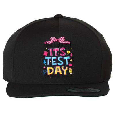 Dont Stress Pencil Coquette Bow Rock The Test Testing Day Wool Snapback Cap