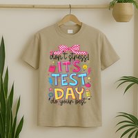 Dont Stress Pencil Coquette Bow Rock The Test Testing Day T-Shirt