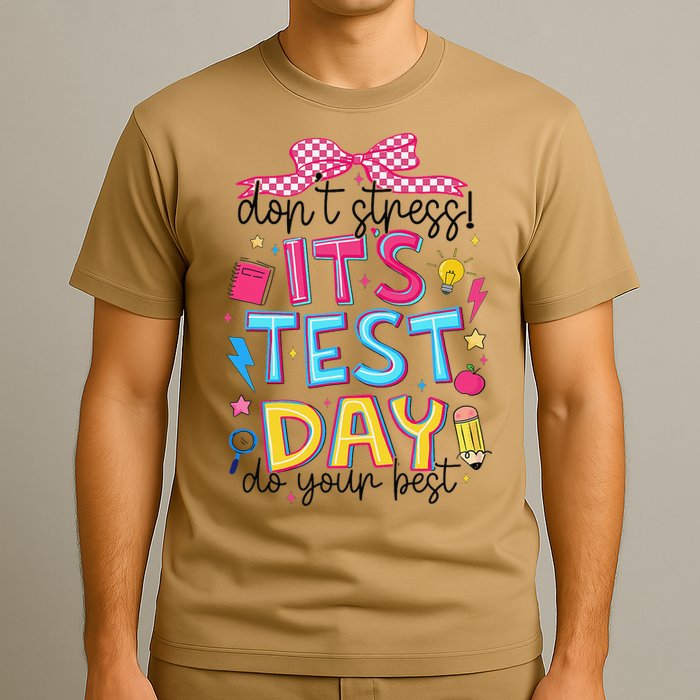 Dont Stress Pencil Coquette Bow Rock The Test Testing Day T-Shirt