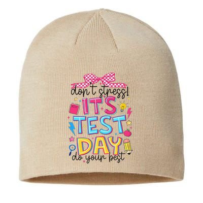 Dont Stress Pencil Coquette Bow Rock The Test Testing Day Sustainable Beanie