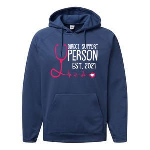 Direct Support Professional Cool Dsp Student Graduation Gift Great Gift Performance Fleece Hoodie