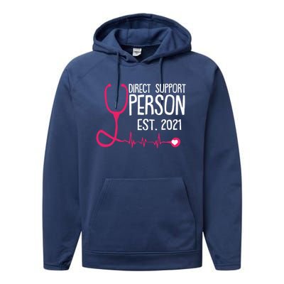 Direct Support Professional Cool Dsp Student Graduation Gift Great Gift Performance Fleece Hoodie