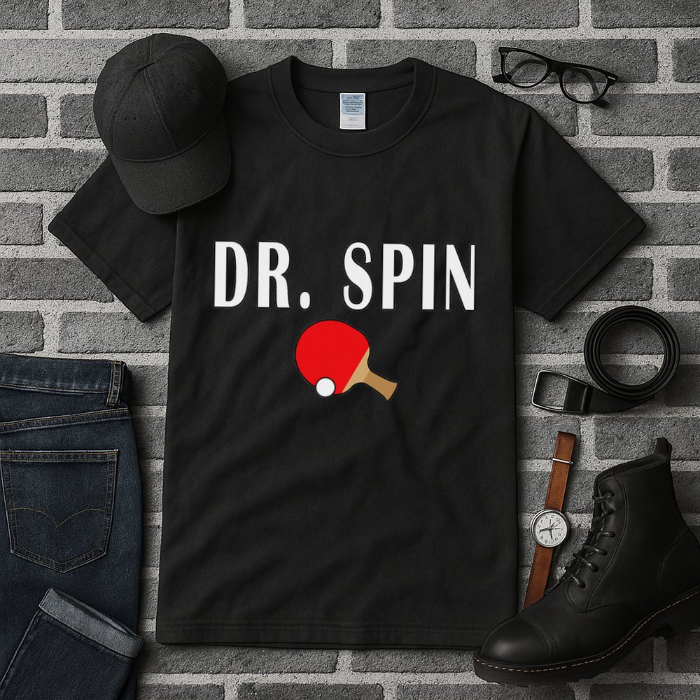 Dr. Spin Ping Pong Table Tennis Tall T-Shirt