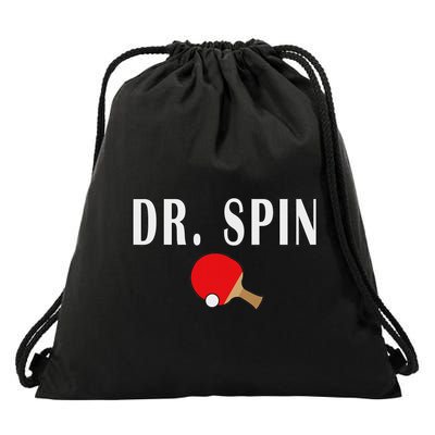 Dr. Spin Ping Pong Table Tennis Drawstring Bag