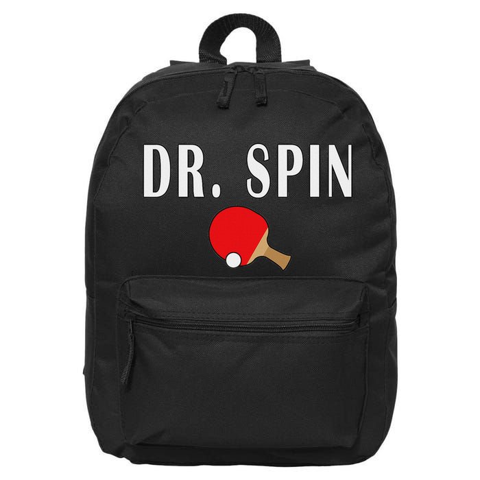 Dr. Spin Ping Pong Table Tennis 16 in Basic Backpack