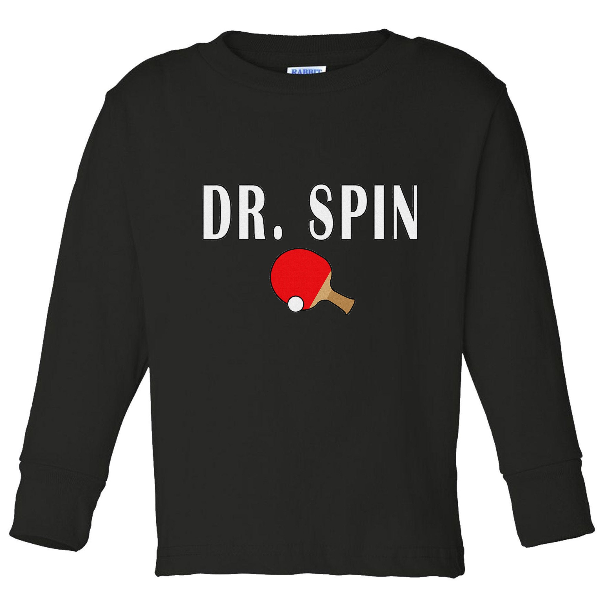 Dr. Spin Ping Pong Table Tennis Toddler Long Sleeve Shirt