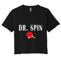 Dr. Spin Ping Pong Table Tennis Women's Crop Top Tee