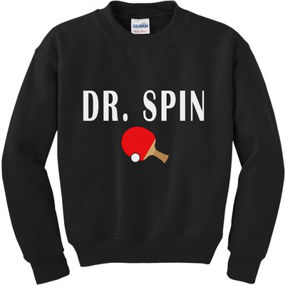 Dr. Spin Ping Pong Table Tennis Kids Sweatshirt
