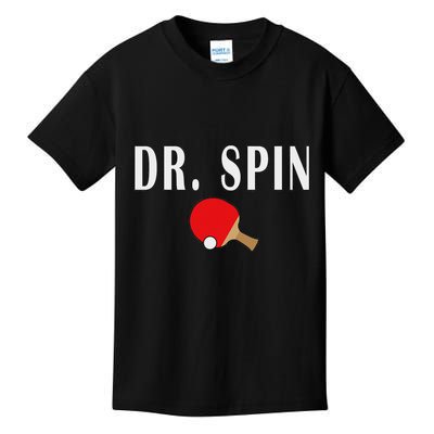 Dr. Spin Ping Pong Table Tennis Kids T-Shirt