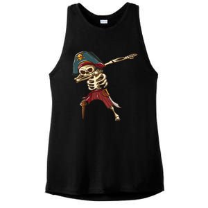 Dabbing Skeleton Pirate Halloween Dab Gift Ladies PosiCharge Tri-Blend Wicking Tank