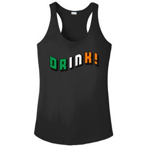 Drink St Patricks' Day Ladies PosiCharge Competitor Racerback Tank