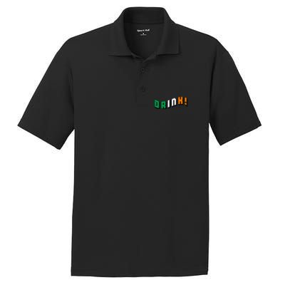 Drink St Patricks' Day PosiCharge RacerMesh Polo