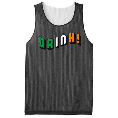 Drink St Patricks' Day Mesh Reversible Basketball Jersey Tank