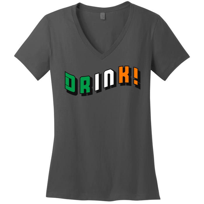 Drink St Patricks' Day Women's V-Neck T-Shirt