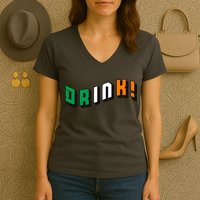 Drink St Patricks' Day Women's V-Neck T-Shirt
