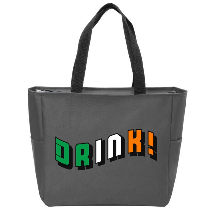 Drink St Patricks' Day Zip Tote Bag