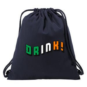 Drink St Patricks' Day Drawstring Bag