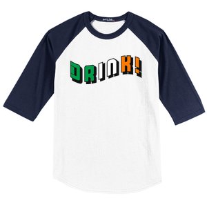 Drink St Patricks' Day Baseball Sleeve Shirt