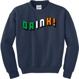 Drink St Patricks' Day Kids Sweatshirt