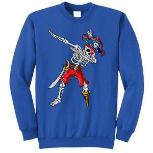 Dabbing Skeleton Pirate Halloween Funny Gift Sweatshirt