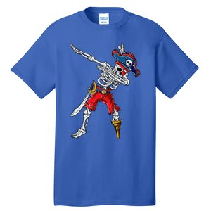 Dabbing Skeleton Pirate Halloween Funny Gift Tall T-Shirt