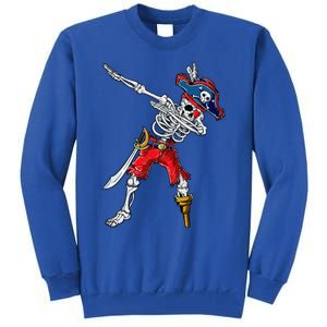 Dabbing Skeleton Pirate Halloween Funny Gift Tall Sweatshirt