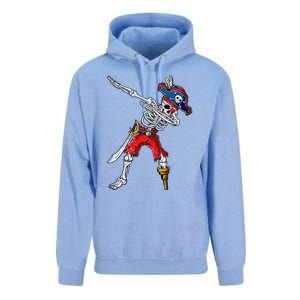 Dabbing Skeleton Pirate Halloween Funny Gift Unisex Surf Hoodie