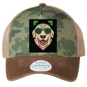 Dog Saint Patrick Day Labrador Retriever Eyeglasses St Patty Legacy Tie Dye Trucker Hat