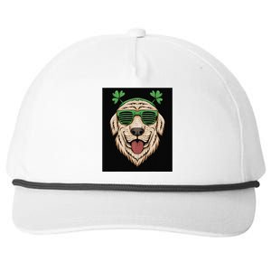 Dog Saint Patrick Day Labrador Retriever Eyeglasses St Patty Snapback Five-Panel Rope Hat