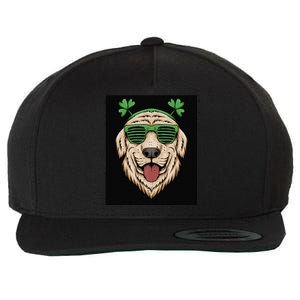 Dog Saint Patrick Day Labrador Retriever Eyeglasses St Patty Wool Snapback Cap