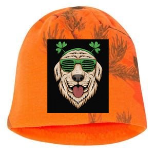 Dog Saint Patrick Day Labrador Retriever Eyeglasses St Patty Kati - Camo Knit Beanie