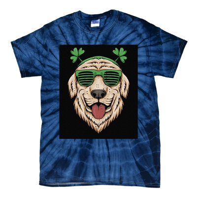 Dog Saint Patrick Day Labrador Retriever Eyeglasses St Patty Tie-Dye T-Shirt