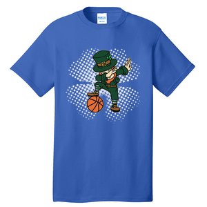 Dabbing St Patricks Day Basketball Leprechaun And Gift Tall T-Shirt