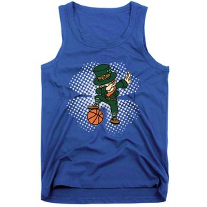 Dabbing St Patricks Day Basketball Leprechaun And Gift Tank Top