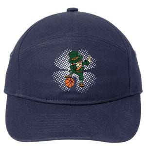 Dabbing St Patricks Day Basketball Leprechaun And Gift 7-Panel Snapback Hat