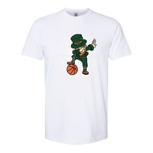 Dabbing St Patricks Day Basketball Leprechaun And Gift Softstyle CVC T-Shirt