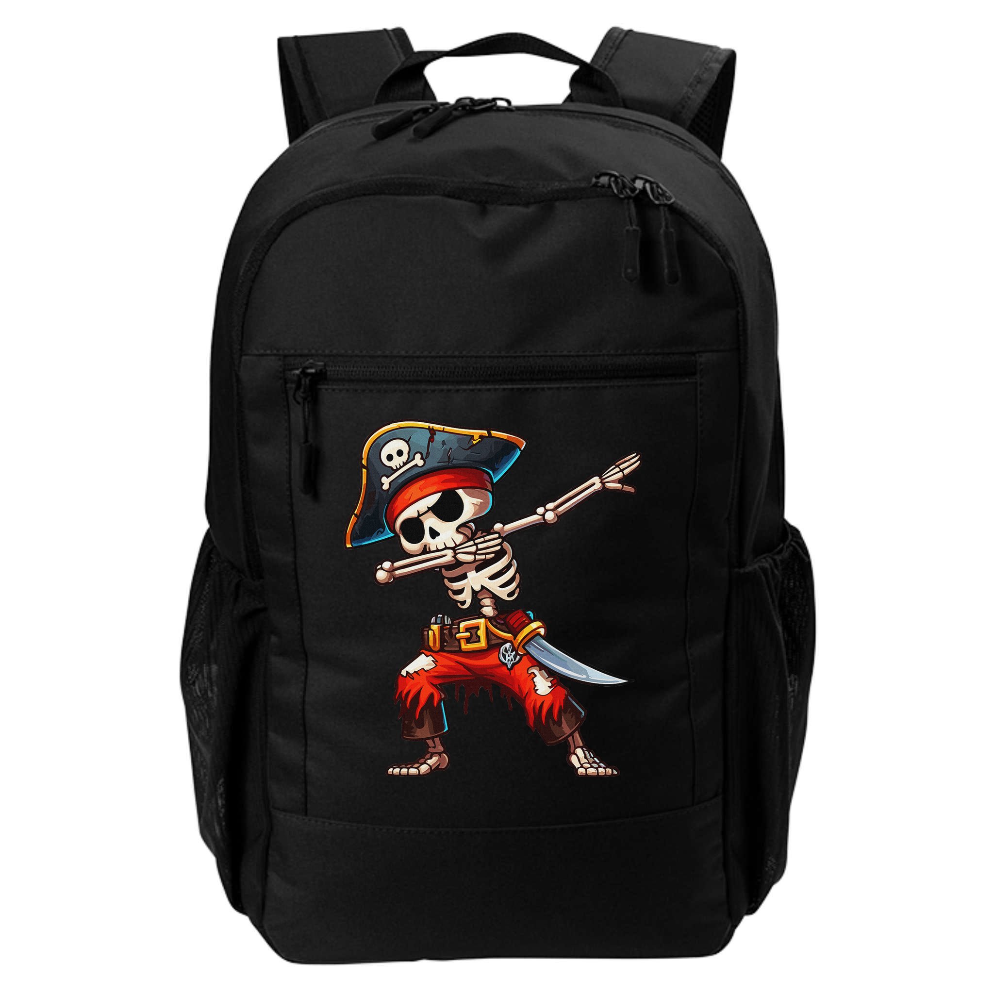 Dabbing Skeleton Pirate Halloween Pirate Backpack