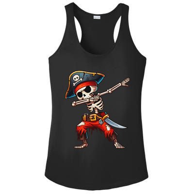 Dabbing Skeleton Pirate Halloween Pirate Ladies PosiCharge Competitor Racerback Tank
