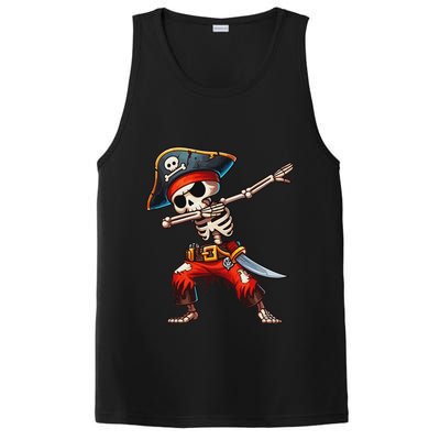 Dabbing Skeleton Pirate Halloween Pirate PosiCharge Competitor Tank