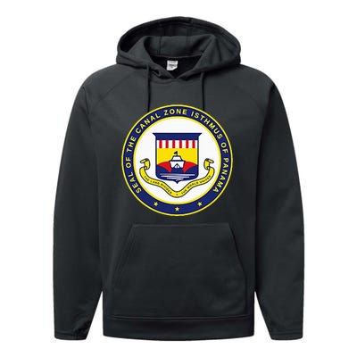 Double Sided Panama Canal Seal Panama Canal Performance Fleece Hoodie