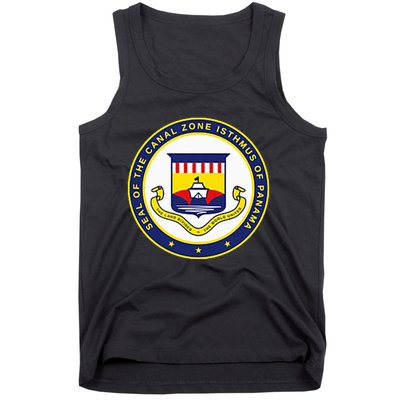 Double Sided Panama Canal Seal Panama Canal Tank Top