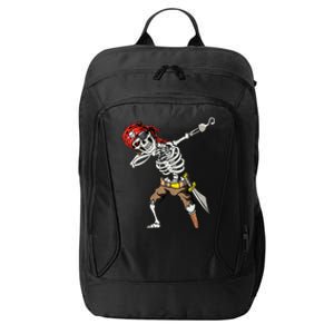 Dabbing Skeleton Pirate Halloween Jolly Roger Pirate City Backpack